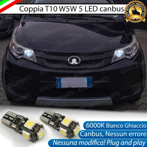 Luci posizione T10 W5W 5 LED Canbus GREAT WALL VOLEEX C20R