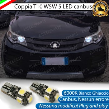 Luci posizione T10 W5W 5 LED Canbus GREAT WALL VOLEEX C20R
