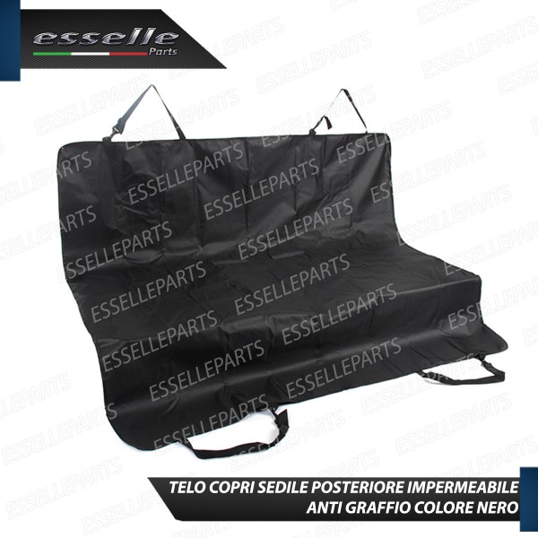 Telo Copri Sediolini Posteriori per Cane Nero Impermeabile