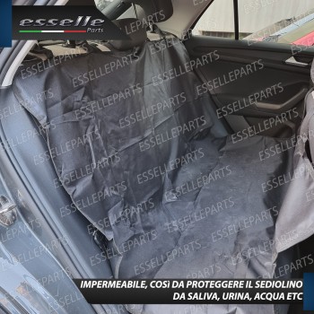 Telo Copri Sediolini Posteriori per Cane Nero Impermeabile