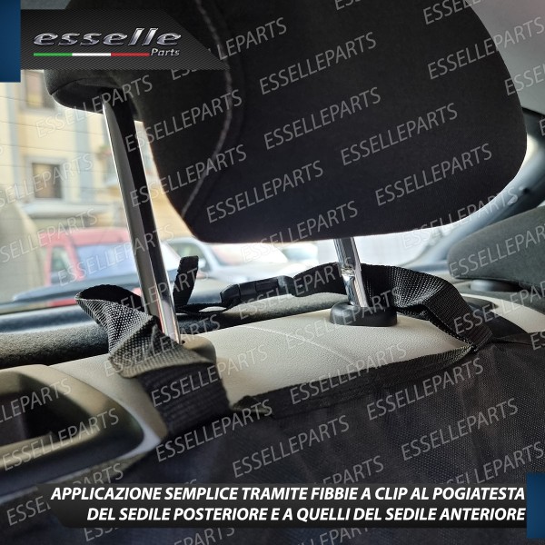 Telo Copri Sediolini Posteriori per Cane Nero Impermeabile