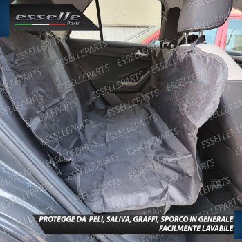 Telo Copri Sediolini Posteriori per Cane Nero Impermeabile