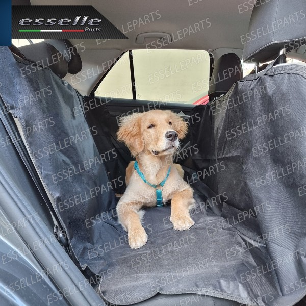 Telo Copri Sediolini Posteriori per Cane Nero Impermeabile