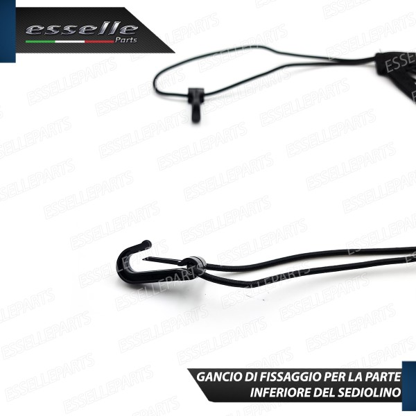 Rete di Sicurezza Nera Per Cani Auto Elastica con Ganci