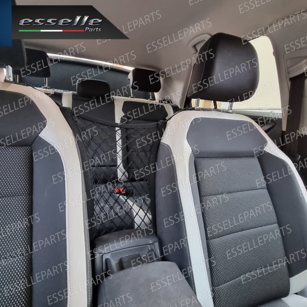 Rete di Sicurezza Nera Per Cani Auto Elastica con Ganci