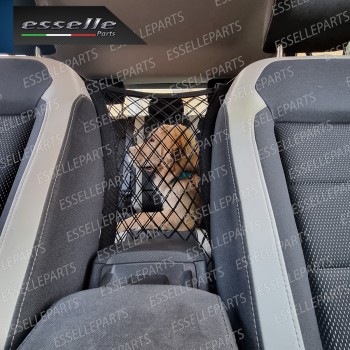Rete di Sicurezza Nera Per Cani Auto Elastica con Ganci