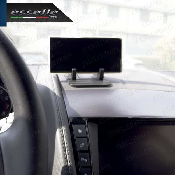 Supporto per Cellulare da Cruscotto in Gomma Nero per Auto
