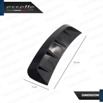 Coppia Prese D'aria Sportive Adesive per Parafanghi Nero Lucido Auto Coppia Prese D'aria Sportive Adesive per Parafanghi Nero Lucido Auto