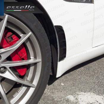 Coppia Prese D'aria Sportive Adesive per Parafanghi Nero Lucido Auto Coppia Prese D'aria Sportive Adesive per Parafanghi Nero Lucido Auto