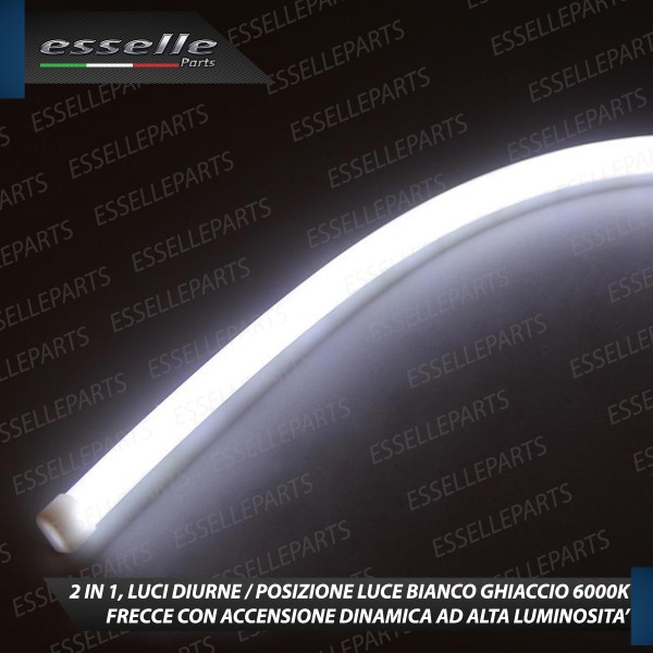 Coppia Strisce Led Luci Diurne DRL + Frecce Dinamiche per Moto,Scooter,Quod Benelli