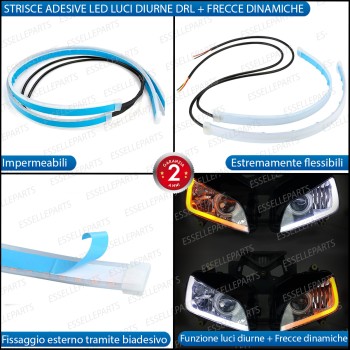 Coppia Strisce Led Luci Diurne DRL + Frecce Dinamiche per Moto,Scooter,Quod Honda Coppia Strisce Led Luci Diurne DRL + Frecce Dinamiche per Moto,Scooter,Quod Honda