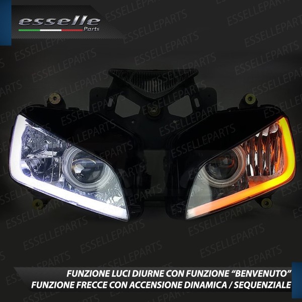 Coppia Strisce Led Luci Diurne DRL + Frecce Dinamiche per Moto,Scooter,Quod Honda