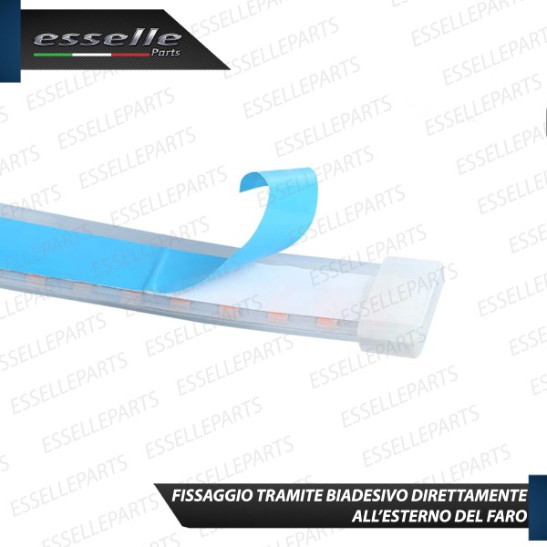 Coppia Strisce Led Luci Diurne DRL + Frecce Dinamiche per Moto,Scooter,Quod Peugeot