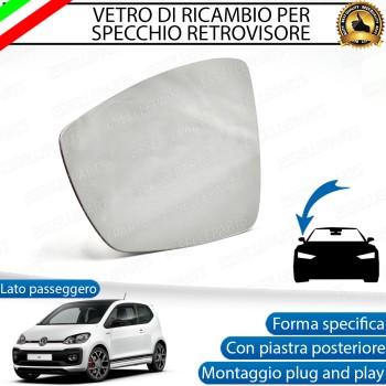 Specchietto Retrovisore Laterale LATO PASSEGGERO per Volkswagen Up! Dal 2017