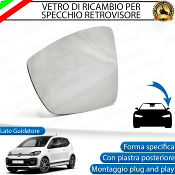 Specchietto Retrovisore Laterale LATO GUIDATORE per Volkswagen Up! Dal 2017