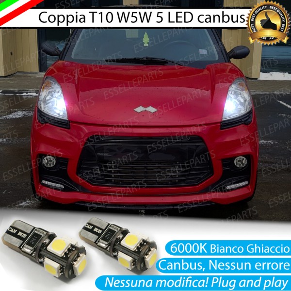 Luci posizione T10 W5W 5 LED Canbus LIGIER JS50 PRE-RESTYLING