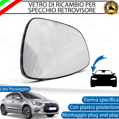 Specchietto Retrovisore Laterale LATO PASSEGGERO di Ricambio per Citroen Ds4