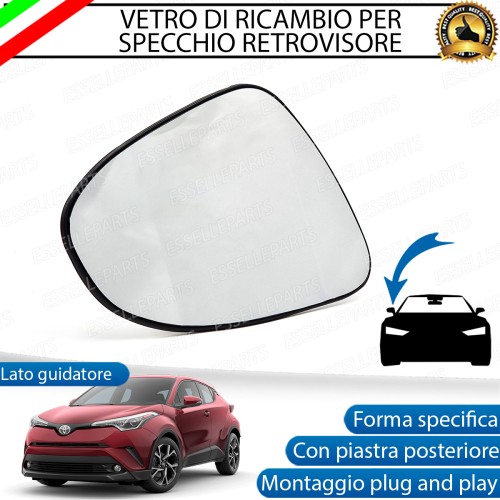 Specchietto Retrovisore Laterale LATO PASSEGGERO di Ricambio per Toyota C-HR