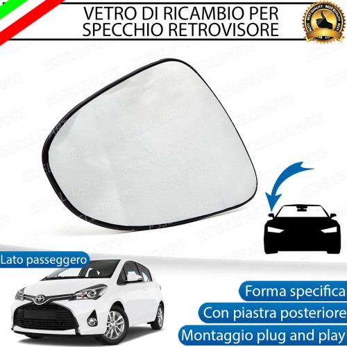 Specchietto Retrovisore Laterale LATO PASSEGGERO per Toyota Yaris MK3 Restyling Dal 2017