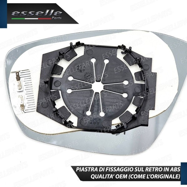 Specchietto Retrovisore Termico Laterale LATO PASSEGGERO di Ricambio per Opel Corsa F