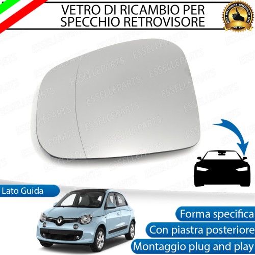 Specchietto Retrovisore Laterale LATO GUIDATORE di Ricambio per Renault Twingo 3