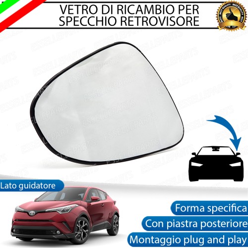 Specchietto Retrovisore Laterale LATO GUIDATORE di Ricambio per Toyota C-HR