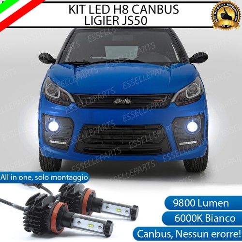 Kit Full LED H8 9800 LUMEN Fendinebbia per LIGIER JS50 RESTYLING