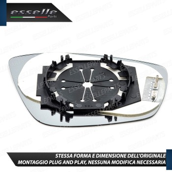 Specchietto Retrovisore Termico Laterale LATO GUIDATORE per Citroen C4 Cactus Restyling