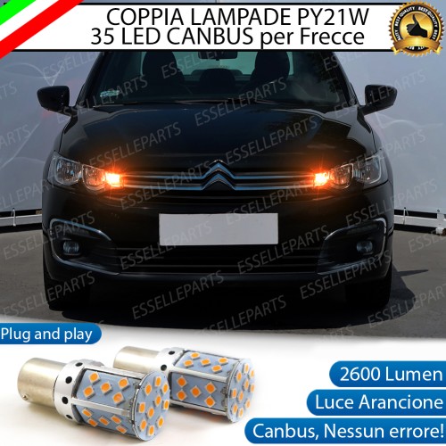 Coppia Frecce Anteriori PY21W 35 LED Canbus CITROEN C-ELYSEE RESTYLING