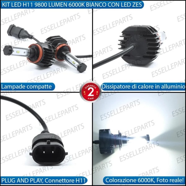 Kit Full Led 6000k canbus GREAT WALL H6 Fendinebbia No Error