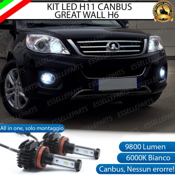 Kit Full Led 6000k canbus GREAT WALL H6 Fendinebbia No Error