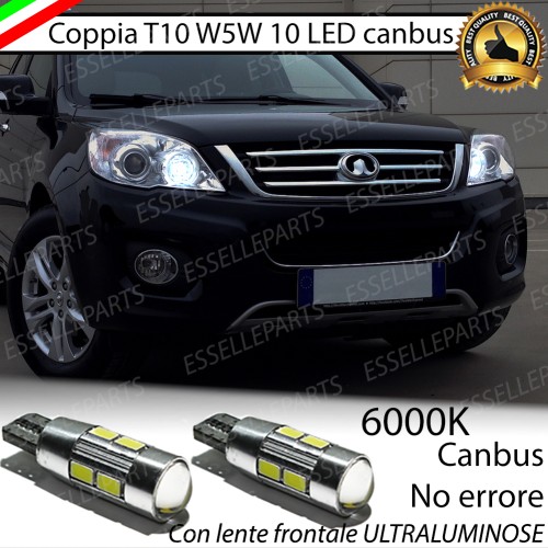 Lampade T10 W5W Canbus 10 LED no error luci posizione GREAT WALL H6