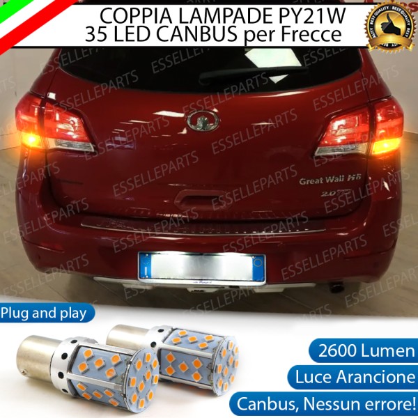 Coppia Frecce Posteriori PY21W 35 LED Canbus GREAT WALL H6