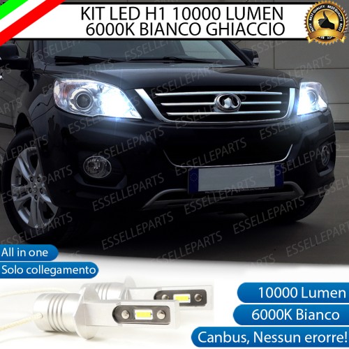 Kit Full LED coppia H1 - ULTRA COMPATTA - 10000 LUMEN abbaglianti GREAT WALL H6