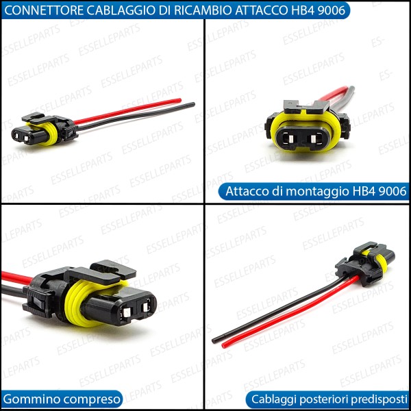 Connettore di Ricambio per Attacco HB4 Cablaggio