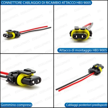 Connettore di Ricambio per Attacco HB3 Cablaggio Connettore di Ricambio per Attacco HB3 Cablaggio