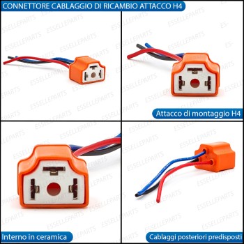 Connettore di Ricambio Cablaggio per Attacco H4