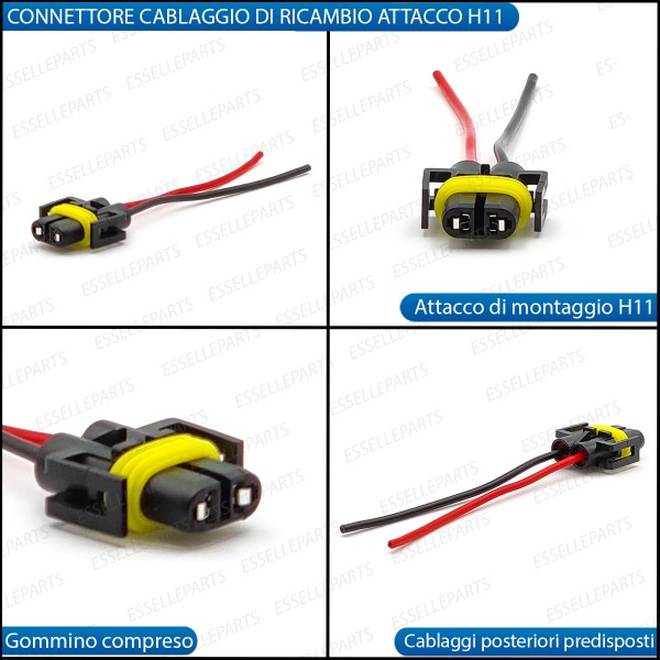 Connettore di Ricambio per Attacco H11 Cablaggio