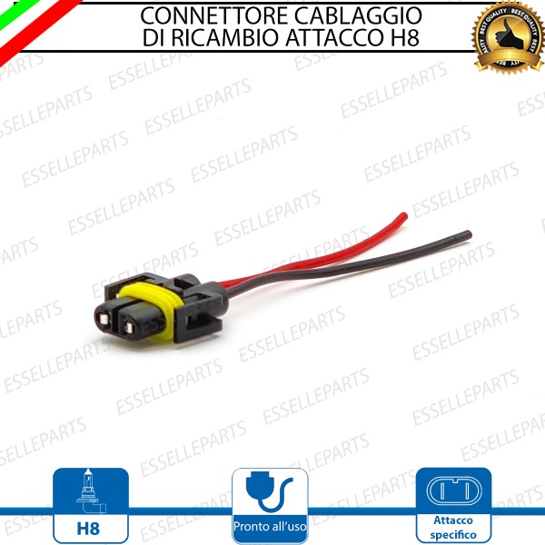 Connettore di Ricambio per Attacco H8 Cablaggio