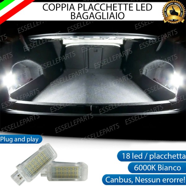 Coppia Placchette Vano Bagagli LED 6000K CANBUS per SKODA OCTAVIA MK4