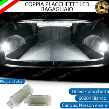 Coppia Placchette Vano Bagagli LED 6000K CANBUS per SKODA OCTAVIA MK4