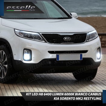 Kit Full LED H8 6400 Lumen 6000K bianco Fendinebbia KIA SORENTO 2 dal 2013