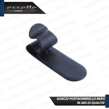 GANCIO PORTAOMBRELLO ADESIVO NERO IN ABS DI QUALITA'