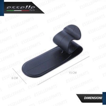 GANCIO PORTAOMBRELLO ADESIVO NERO IN ABS DI QUALITA'