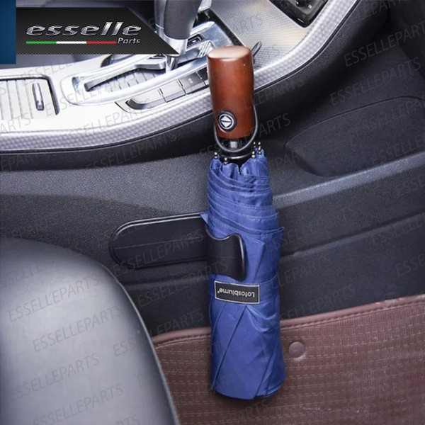 GANCIO PORTAOMBRELLO ADESIVO NERO IN ABS DI QUALITA'