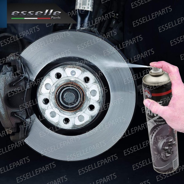 Kit Pulizia Pulitore Freni Disco O Tamburo 600ml + Pennello + Panno Microfibra