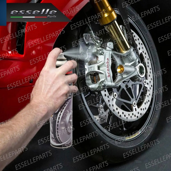 Kit Pulizia Pulitore Freni Disco O Tamburo 600ml + Pennello + Panno Microfibra