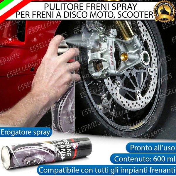 Pulitore Freni Dischi O Tamburi Pasticche Detergente Spray 600 Ml per Honda