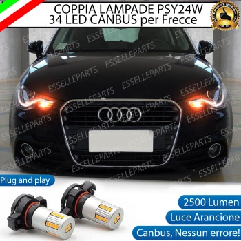 Coppia Frecce Anteriori PSY24W 34 LED Canbus per Audi A1 Fino al 2014 CON FARI BIXENON Coppia Frecce Anteriori PSY24W 34 LED Canbus per Audi A1 Fino al 2014 CON FARI BIXENON