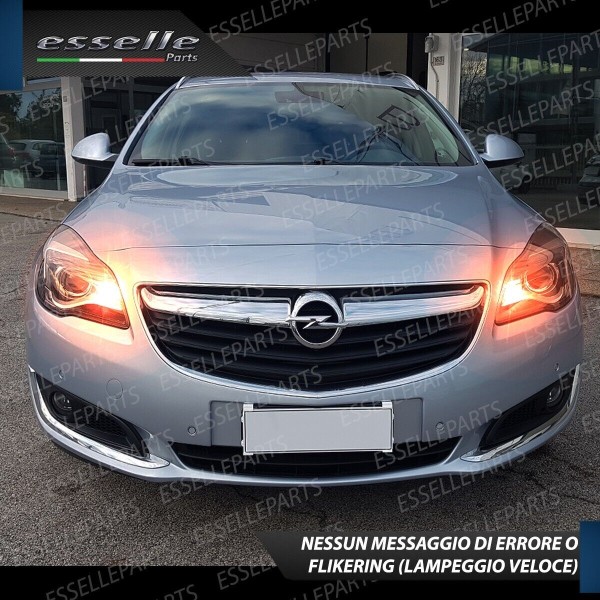 Coppia Frecce Anteriori PSY24W LED Canbus per Opel Insignia DAL 2014 IN POI CON FARI BIXENON
